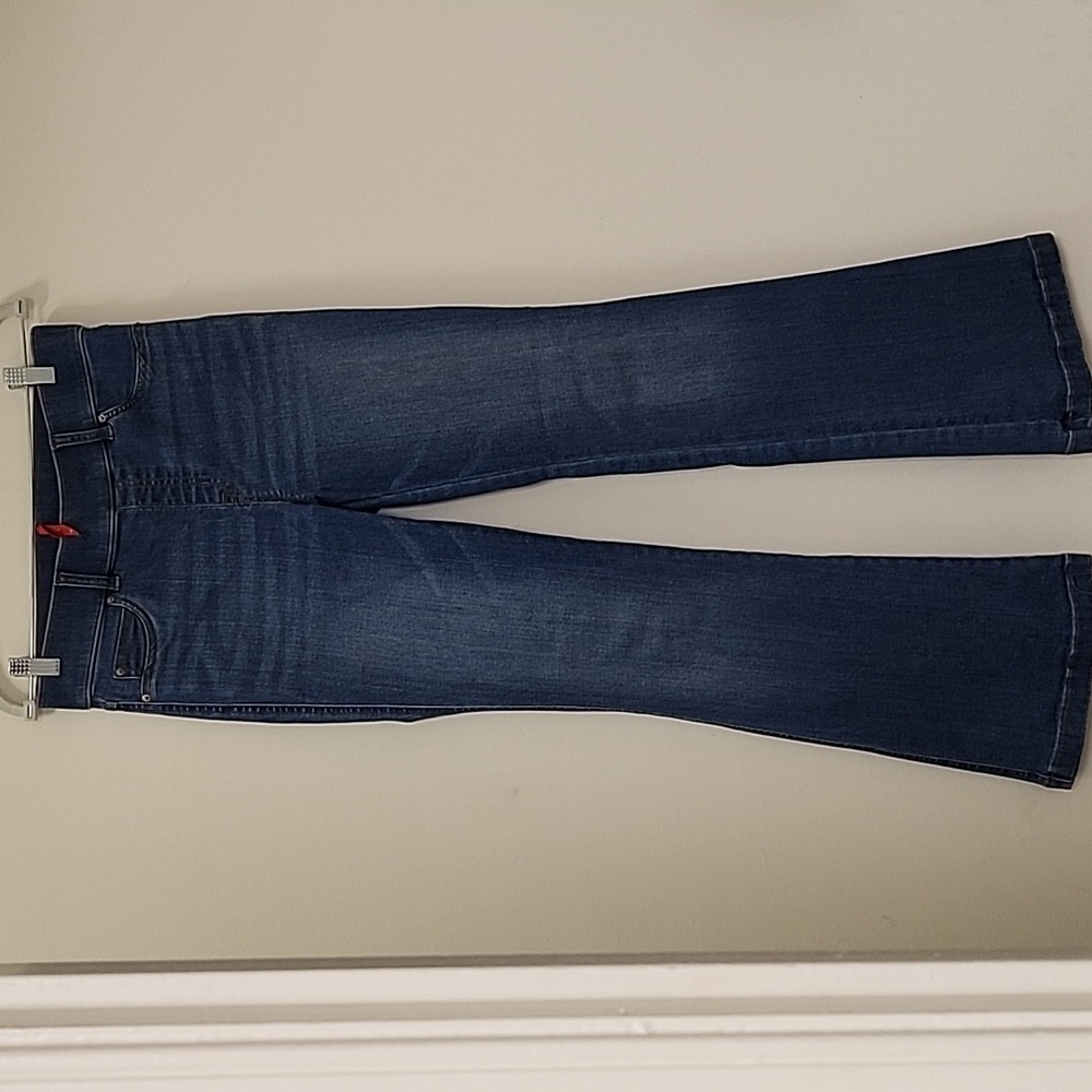 Spanx Flare Leg Pull-on Color Vintage Indigo Dinem Pants Size Large - Picture 8 of 13